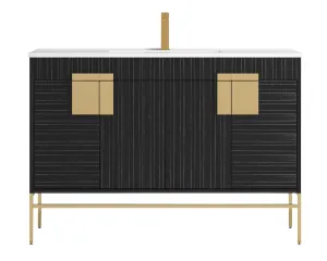 47"  Kuro Minimalistic Dawn Gray Single Sink Bathroom Vanity CL-102DG-50SK