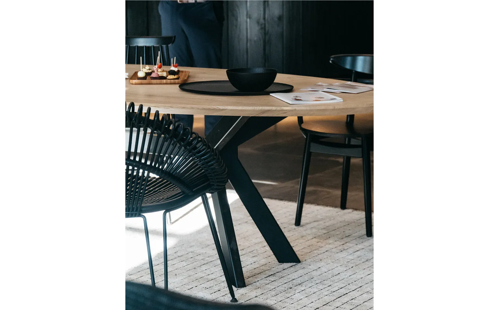Albert Ellipse Dining Table Available in 3 Styles & 2 Sizes