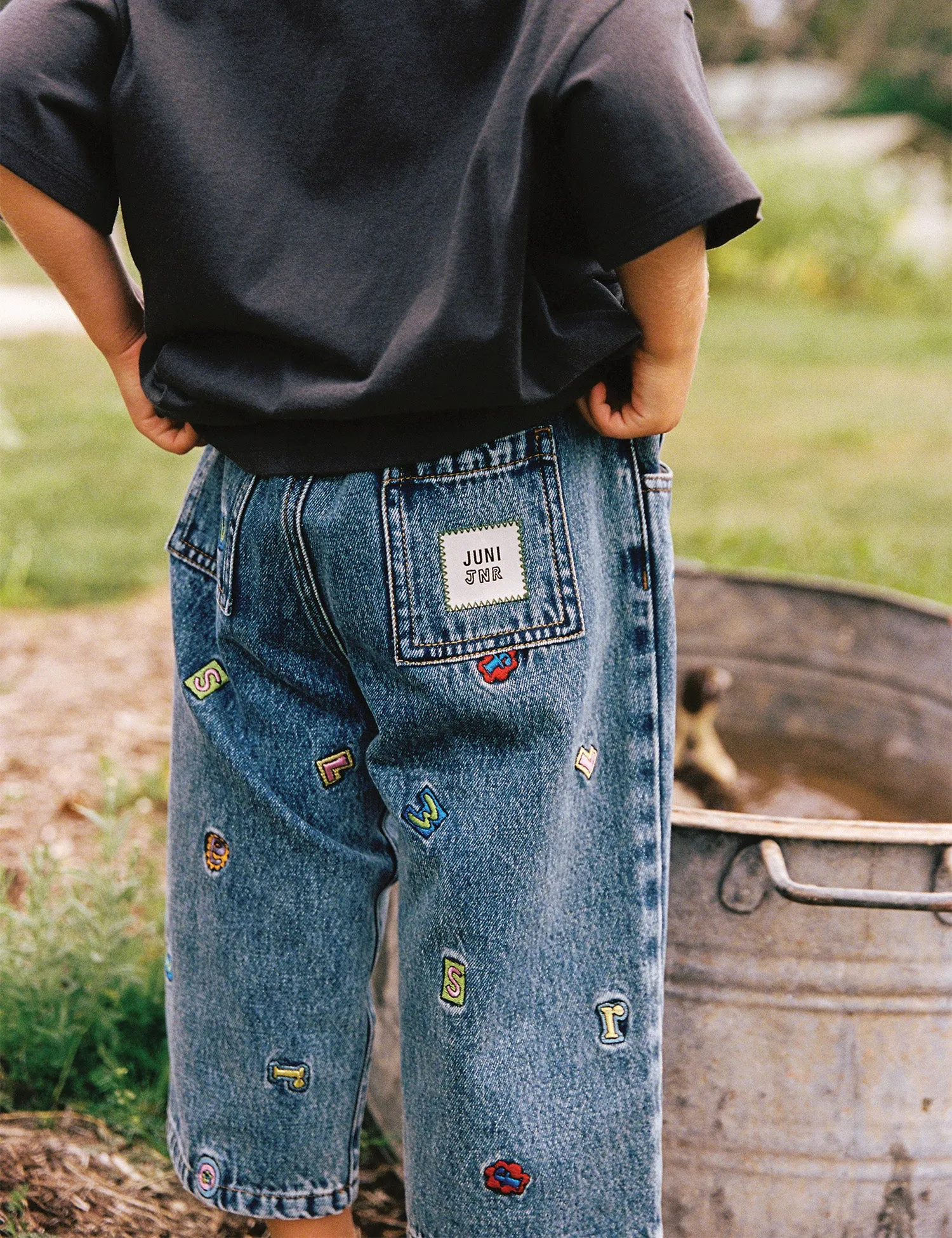 Alphabet Denim Jeans