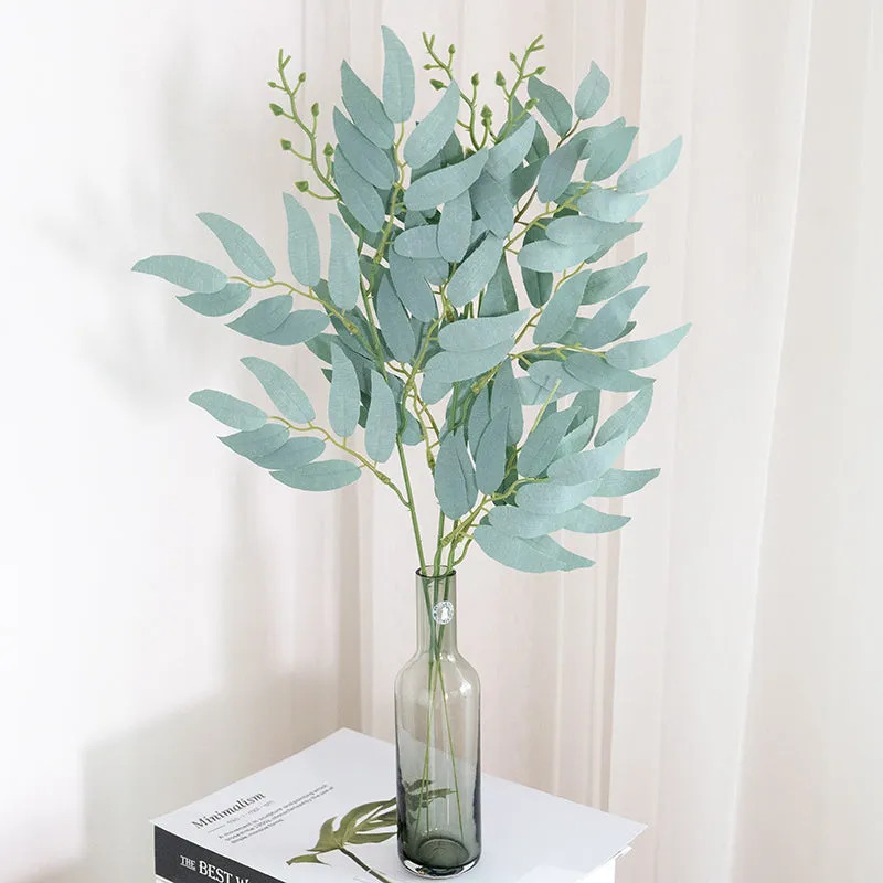 Artificial Green Fake Plants Long Branches Willow Leaves Artificial Ornaments Wedding Home Furnishings Branches Accessories