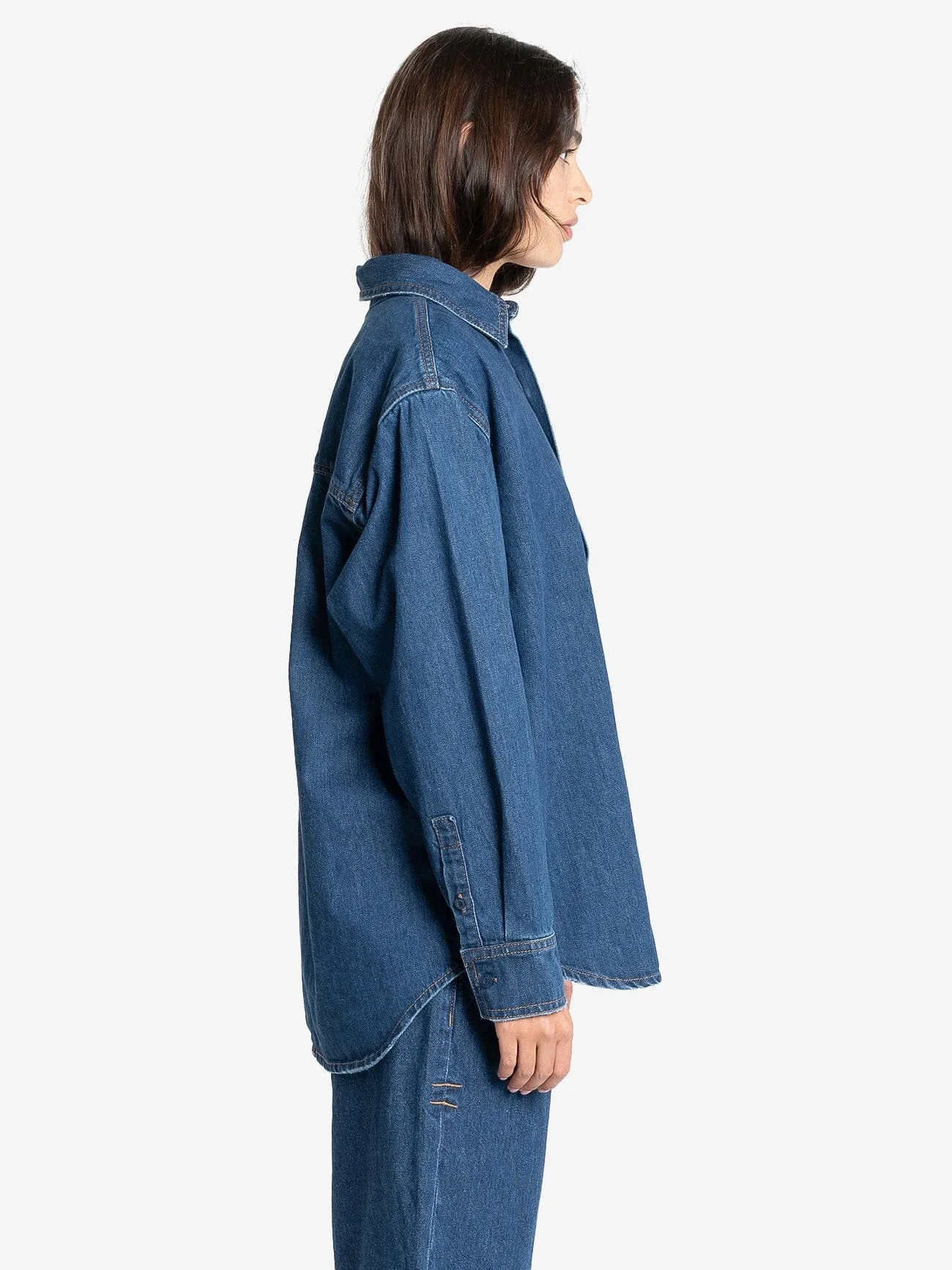 Austin Denim Shirt - Double Indigo Rinse