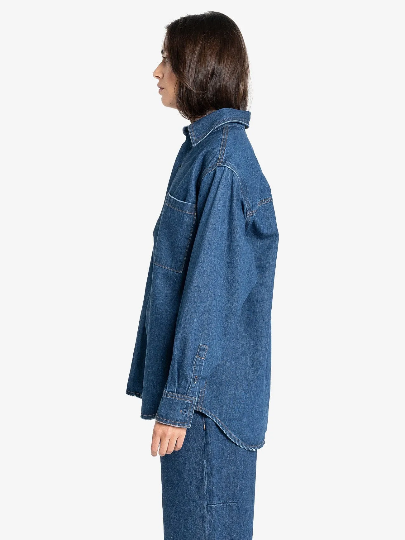 Austin Denim Shirt - Double Indigo Rinse