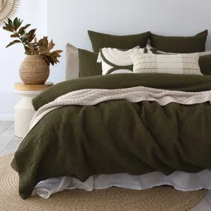 Bambury Samira Olive Green Quilt Cover Set