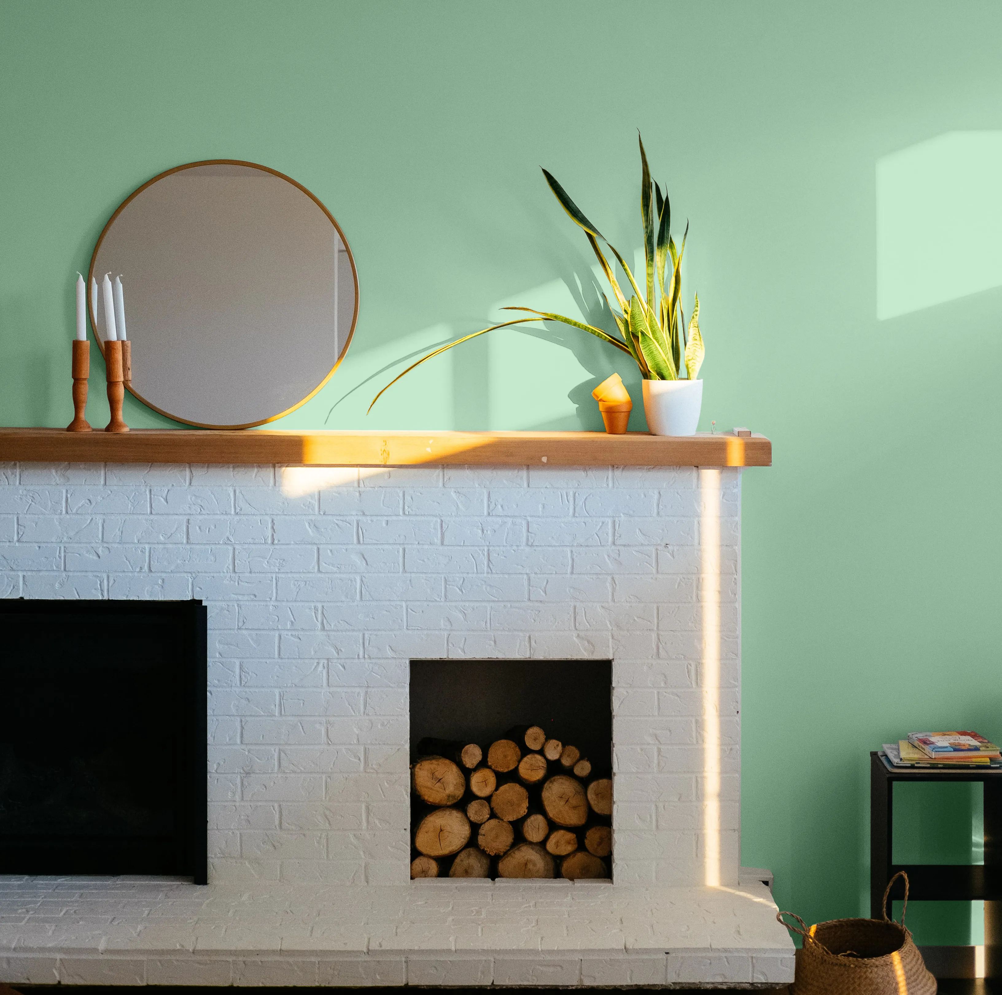 Calming Green eggshell paint