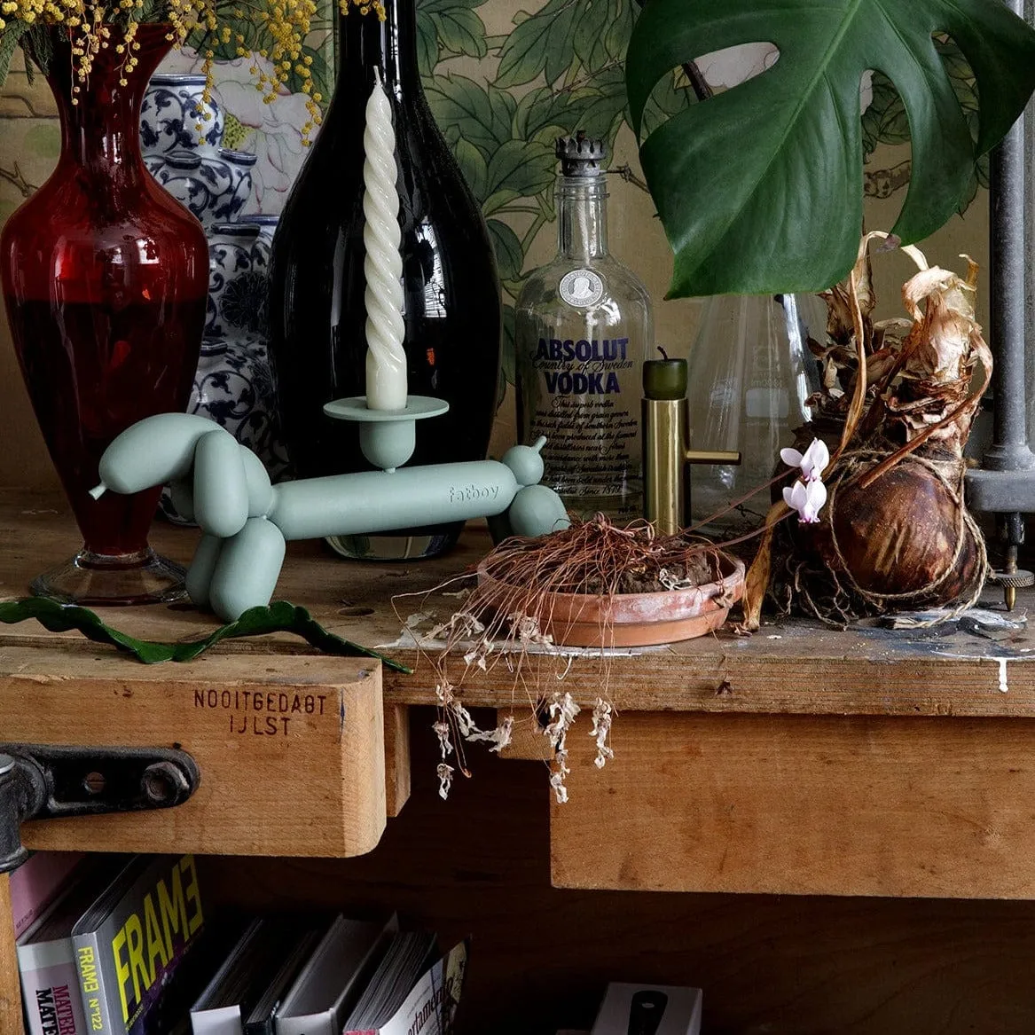 Can-Dog Green Envy Candleholder