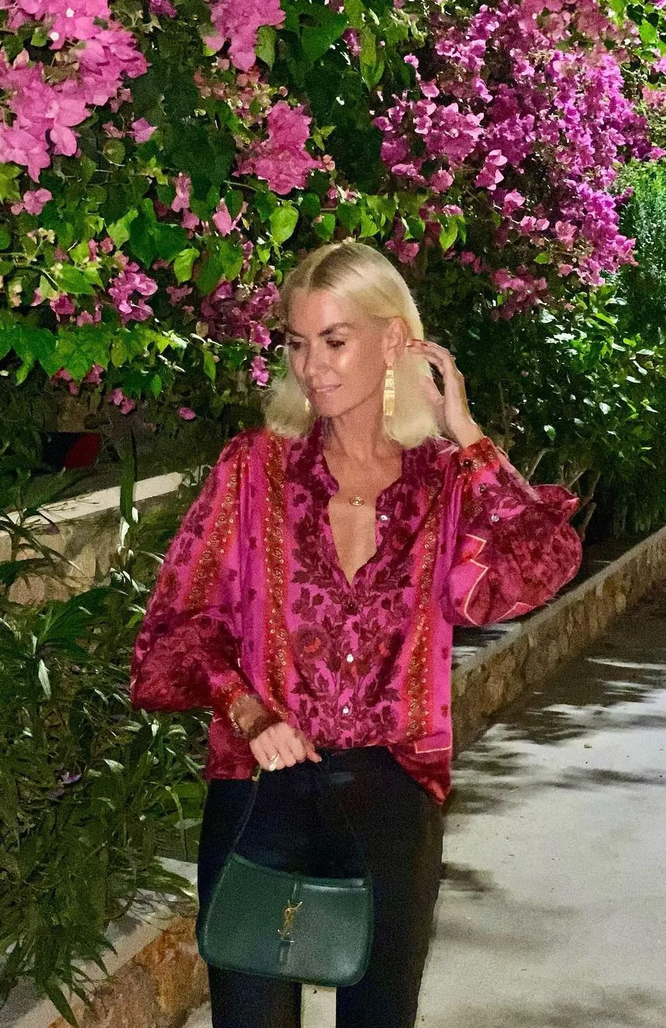 Cherry Bomb Print Blouse