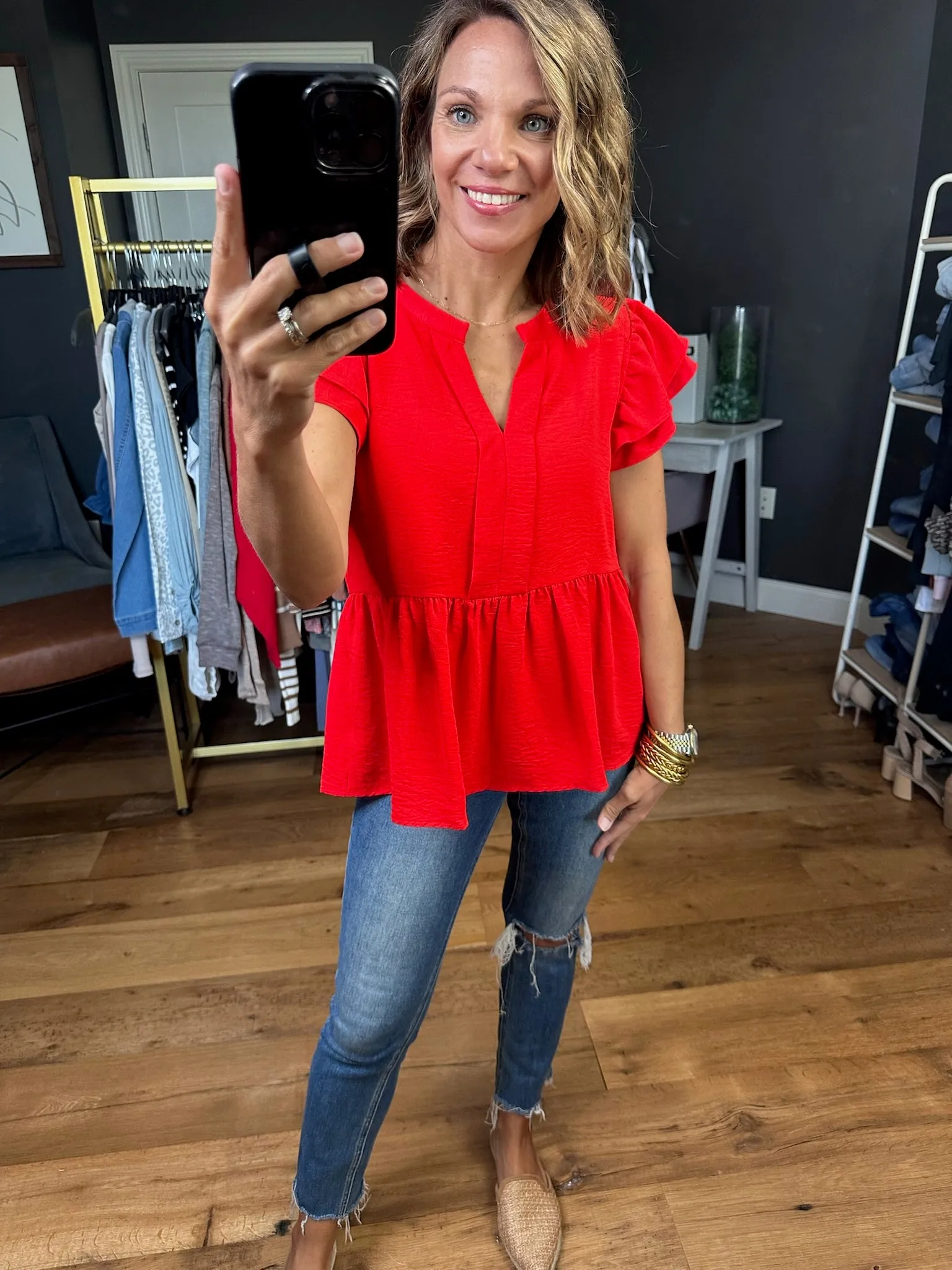 Electric Love Peplum Top - Multiple Options