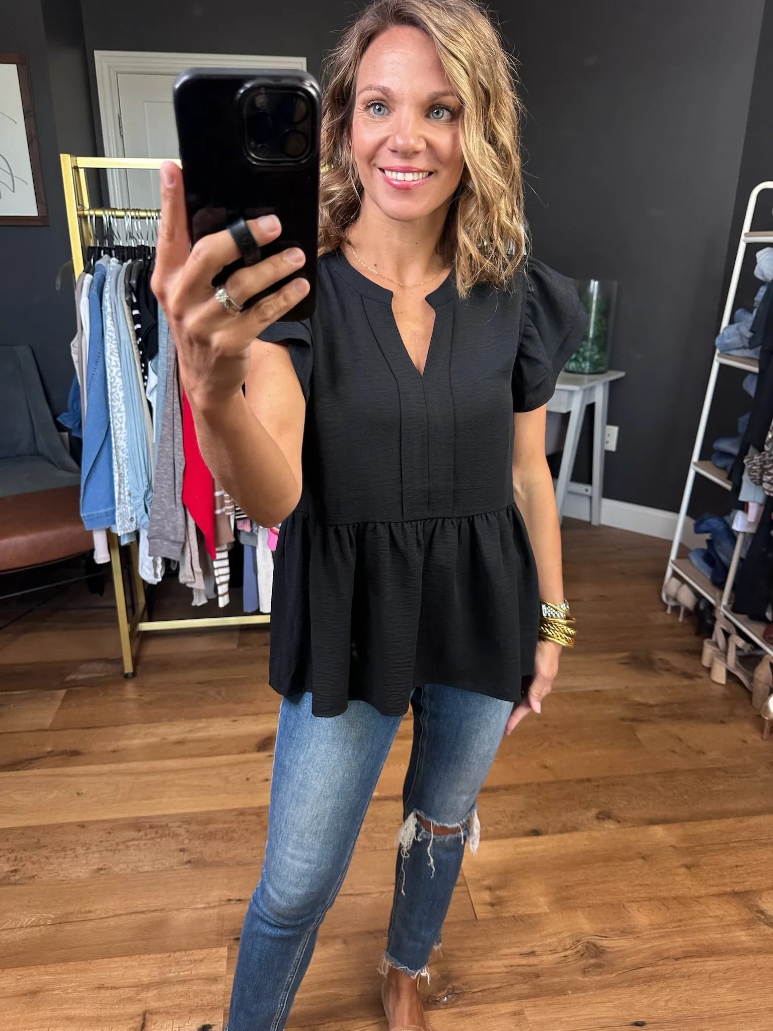 Electric Love Peplum Top - Multiple Options
