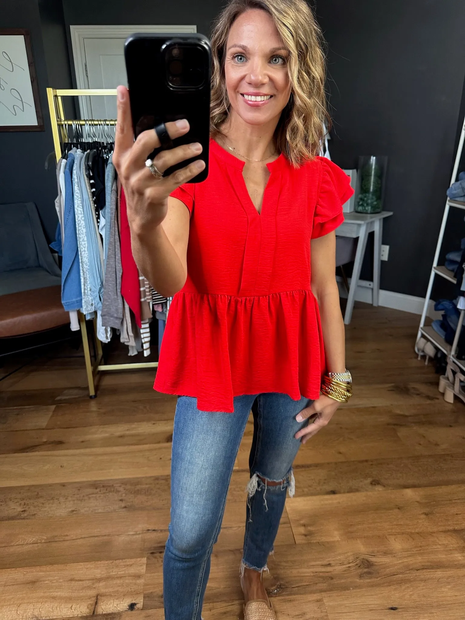 Electric Love Peplum Top - Multiple Options