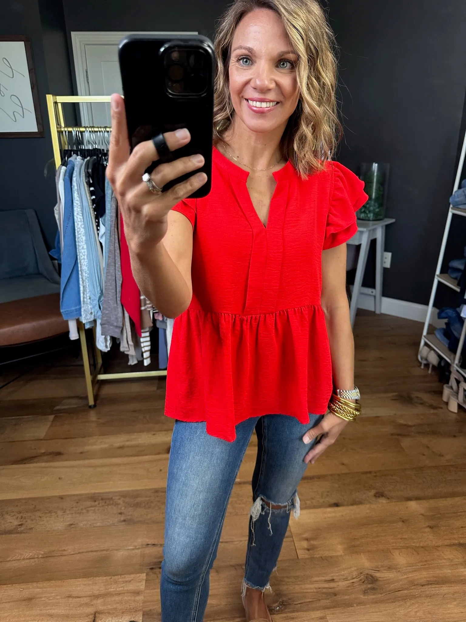Electric Love Peplum Top - Multiple Options