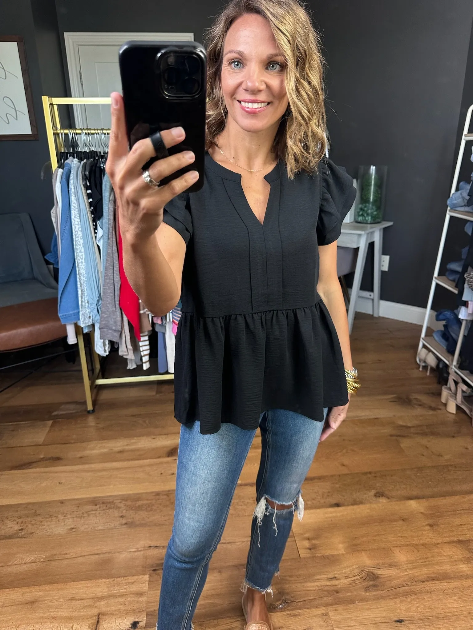 Electric Love Peplum Top - Multiple Options