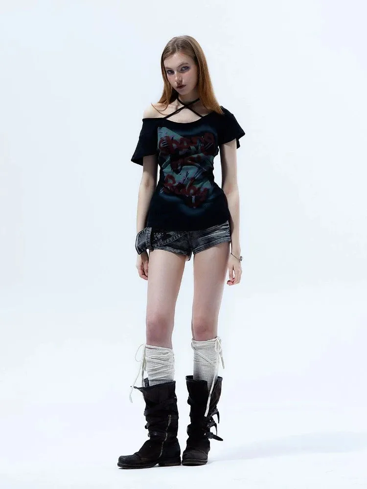 Hot girl denim shorts【s0000008009】