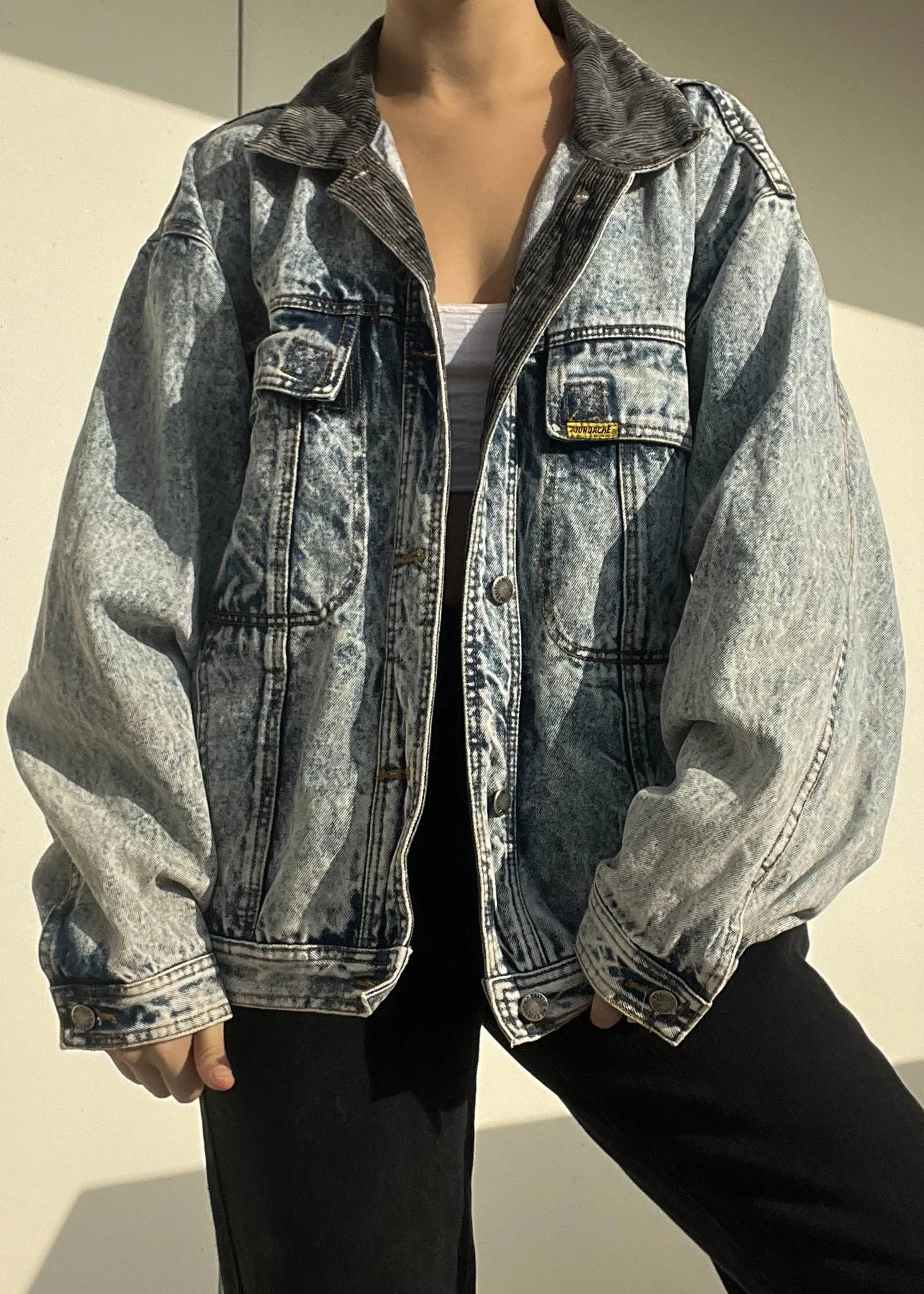 Jordache Acid Wash Jacket (L)