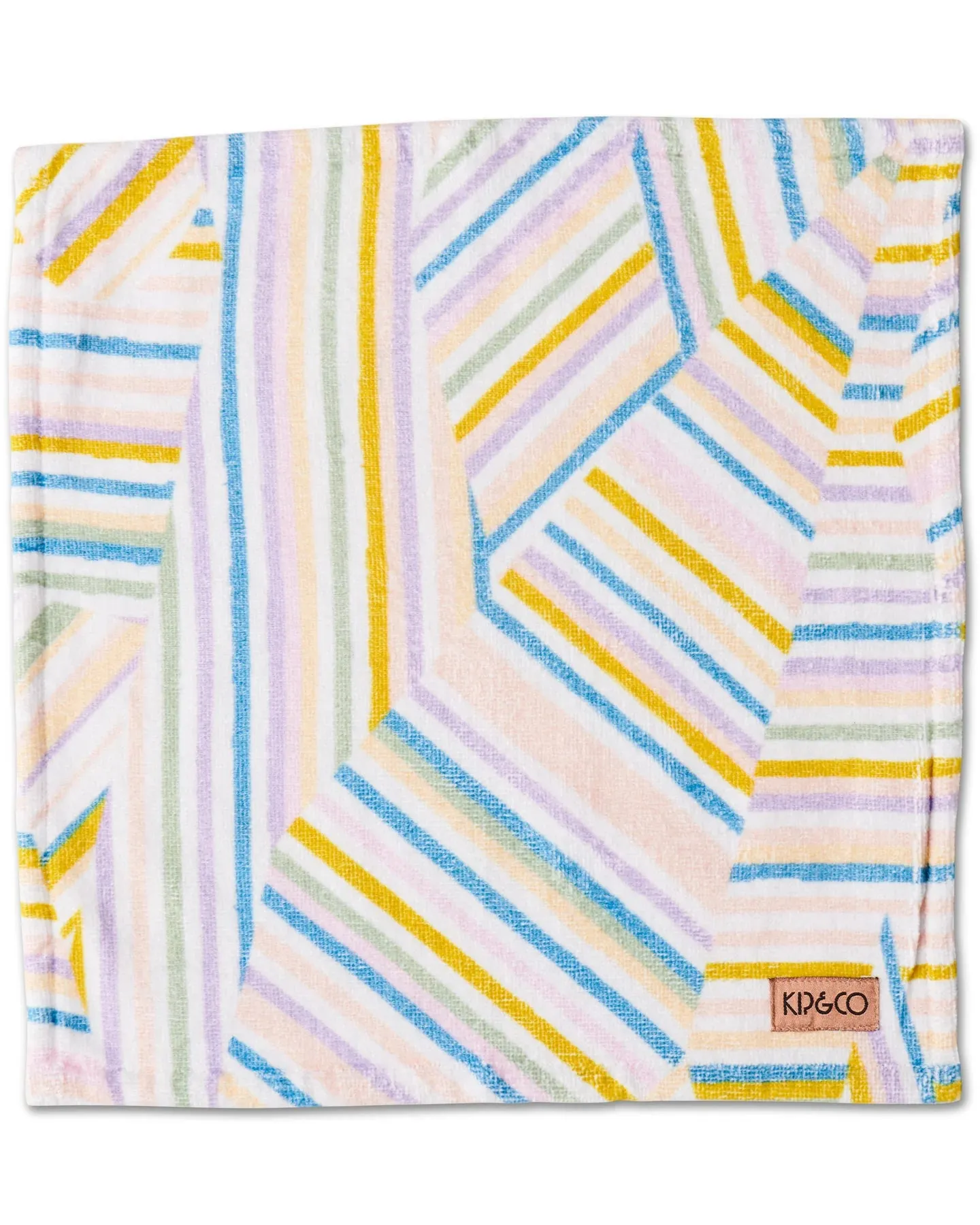 Kip & Co Stripes of Paros Printed Terry Face Washer