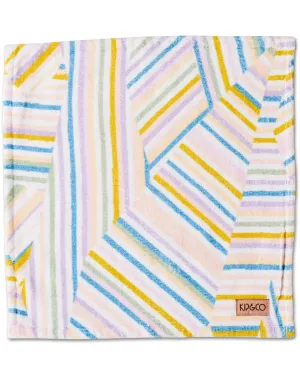 Kip & Co Stripes of Paros Printed Terry Face Washer