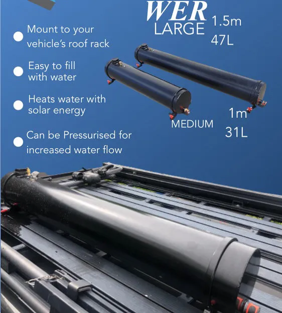 Large Rooftop Solar Water Heater 1m 31L