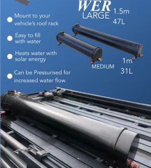 Large Rooftop Solar Water Heater 1m 31L