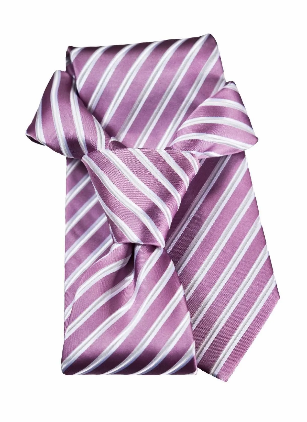 Lilac Striped Traditional Tie