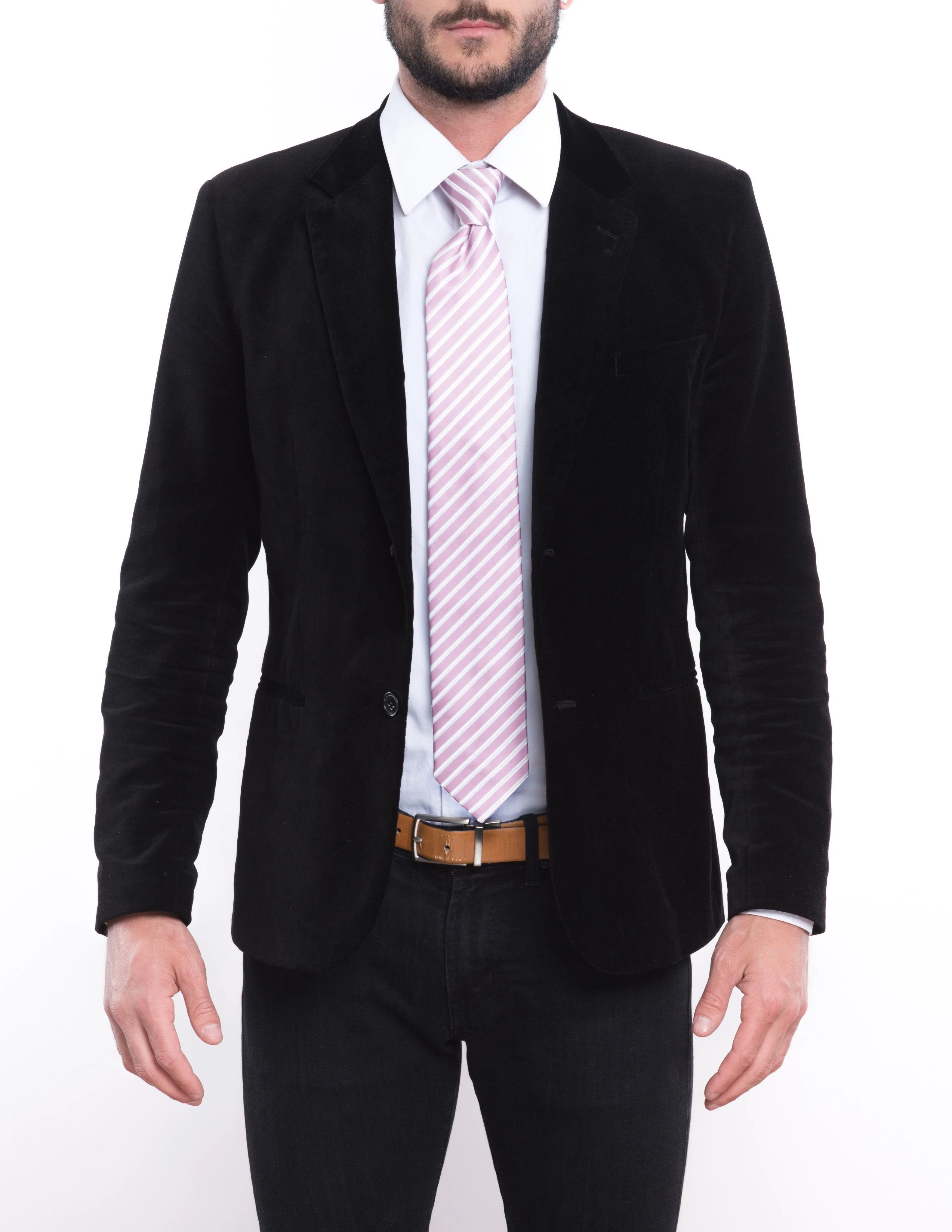 Lilac Striped Traditional Tie