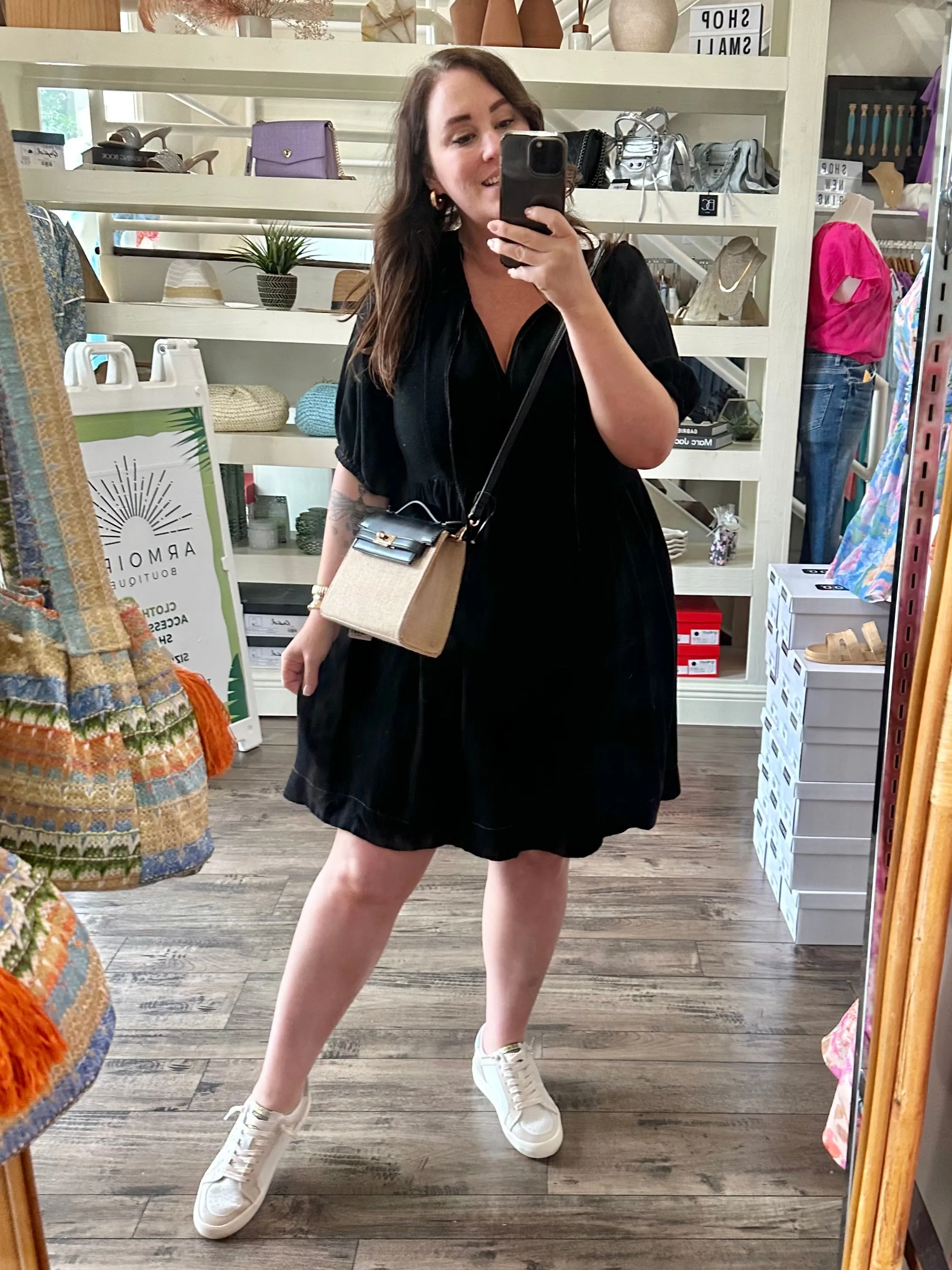 Linen Blend Dress