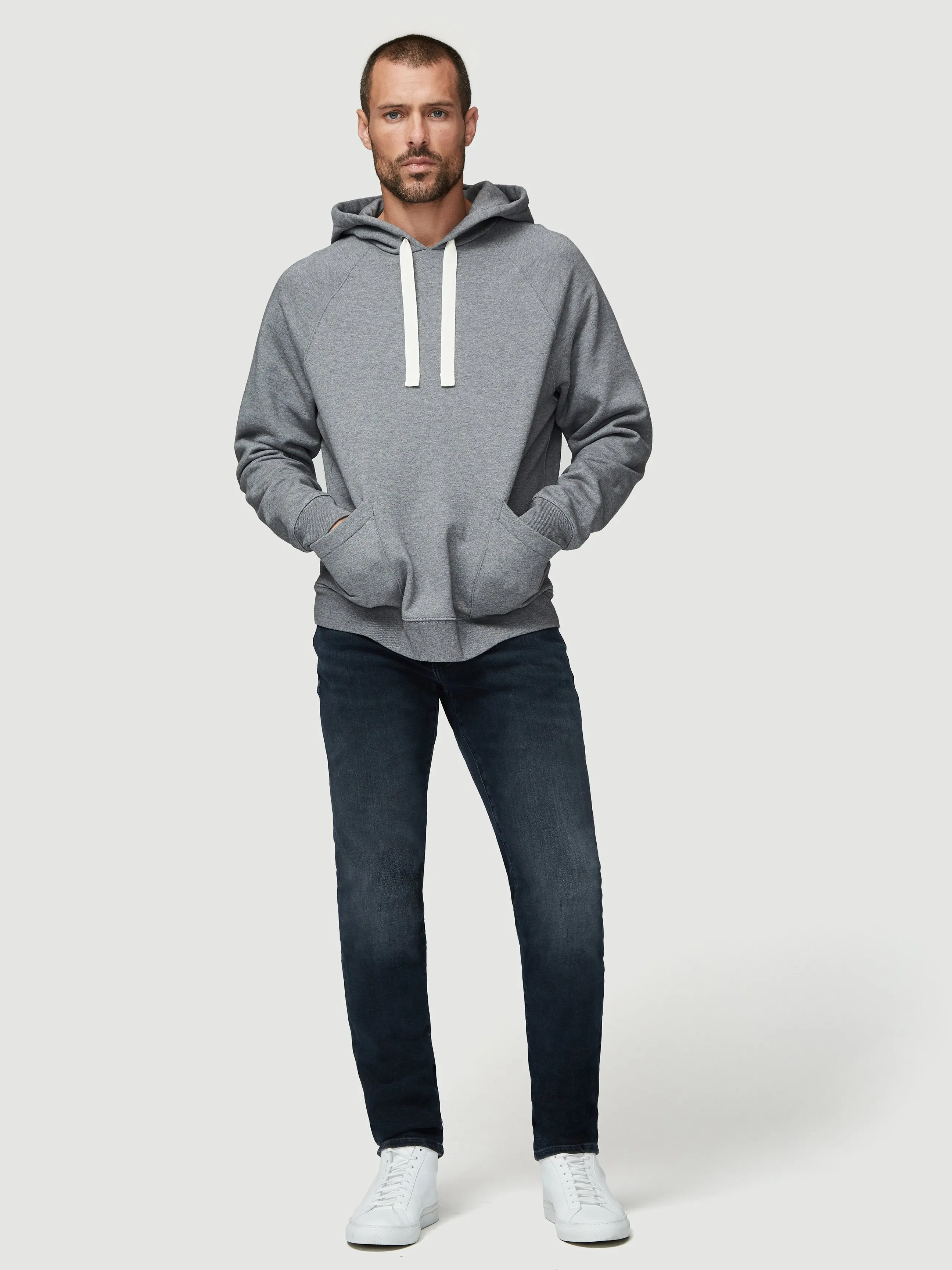 Long Sleeve New Pocket Hoodie -- Gris