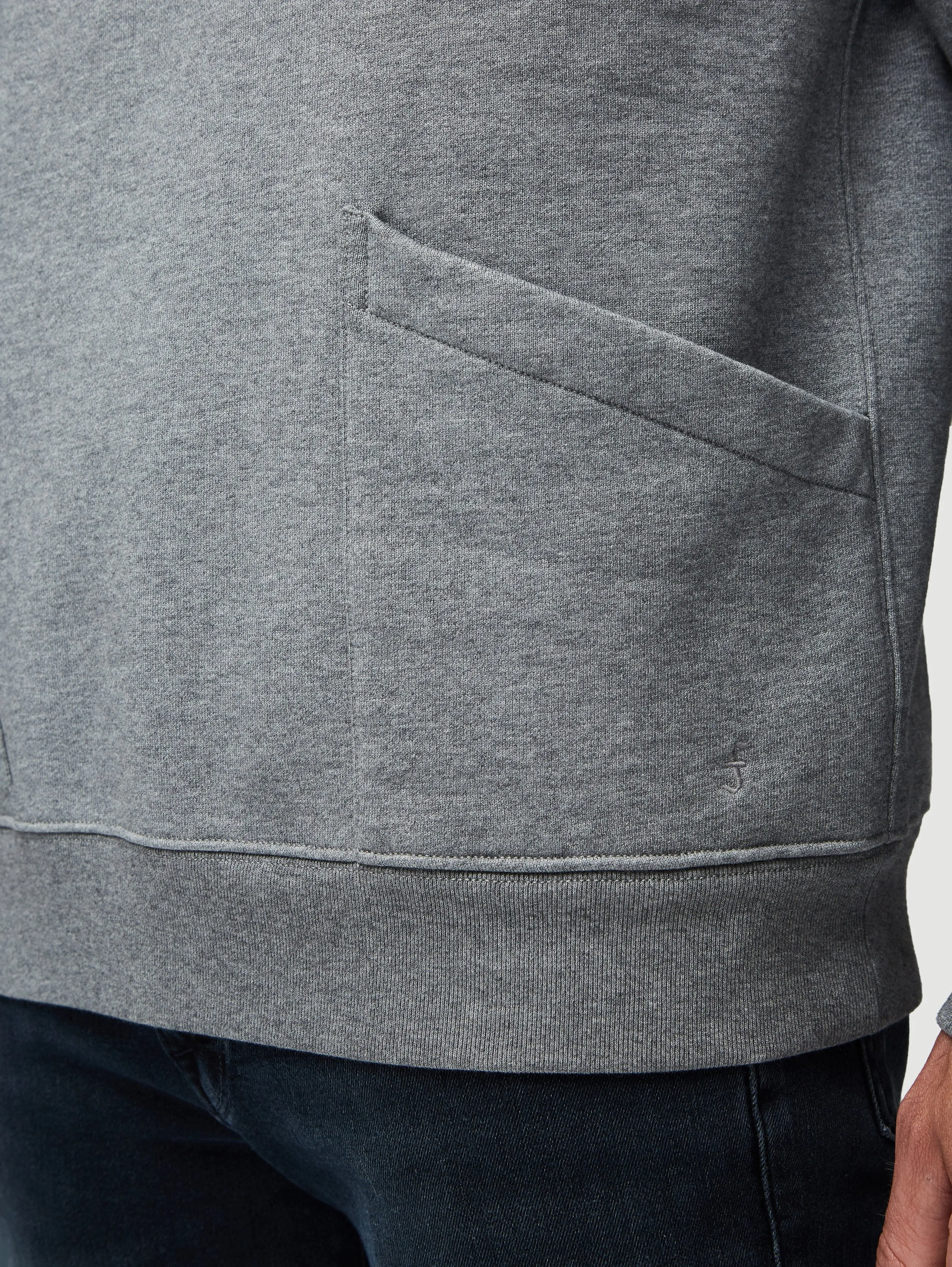 Long Sleeve New Pocket Hoodie -- Gris