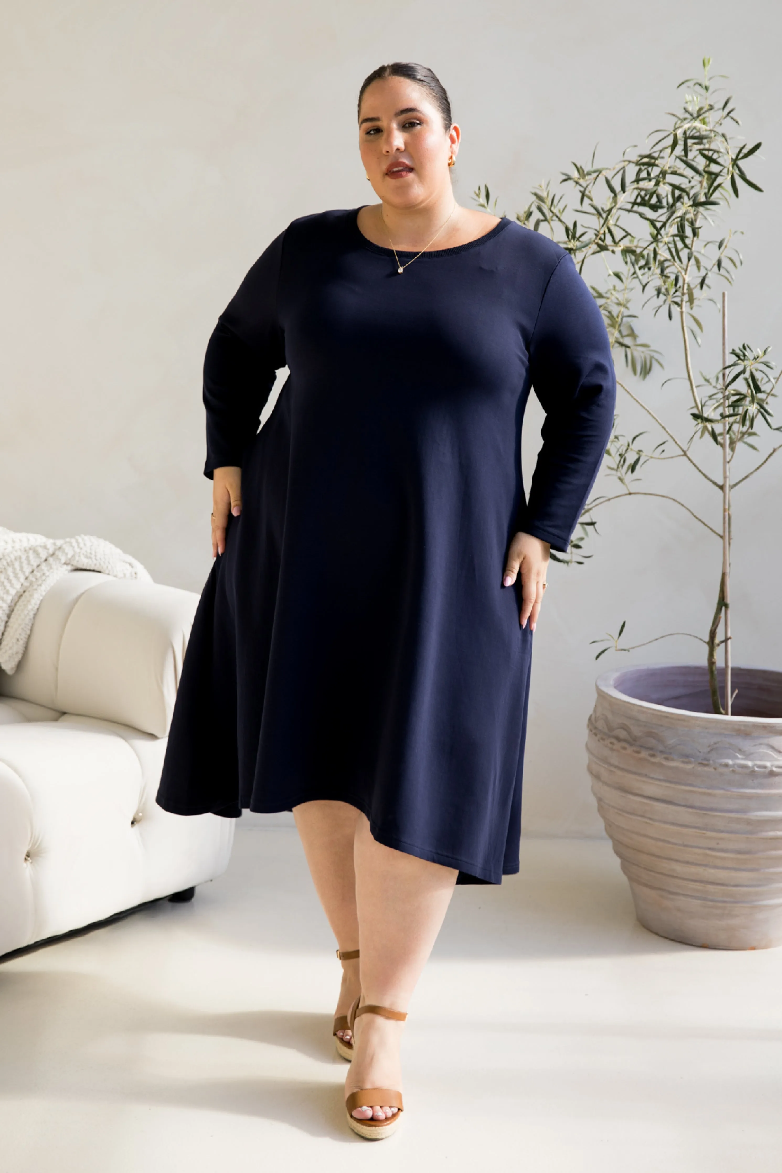 Luxe Cosy Dress | Midnight Navy | FINAL SALE