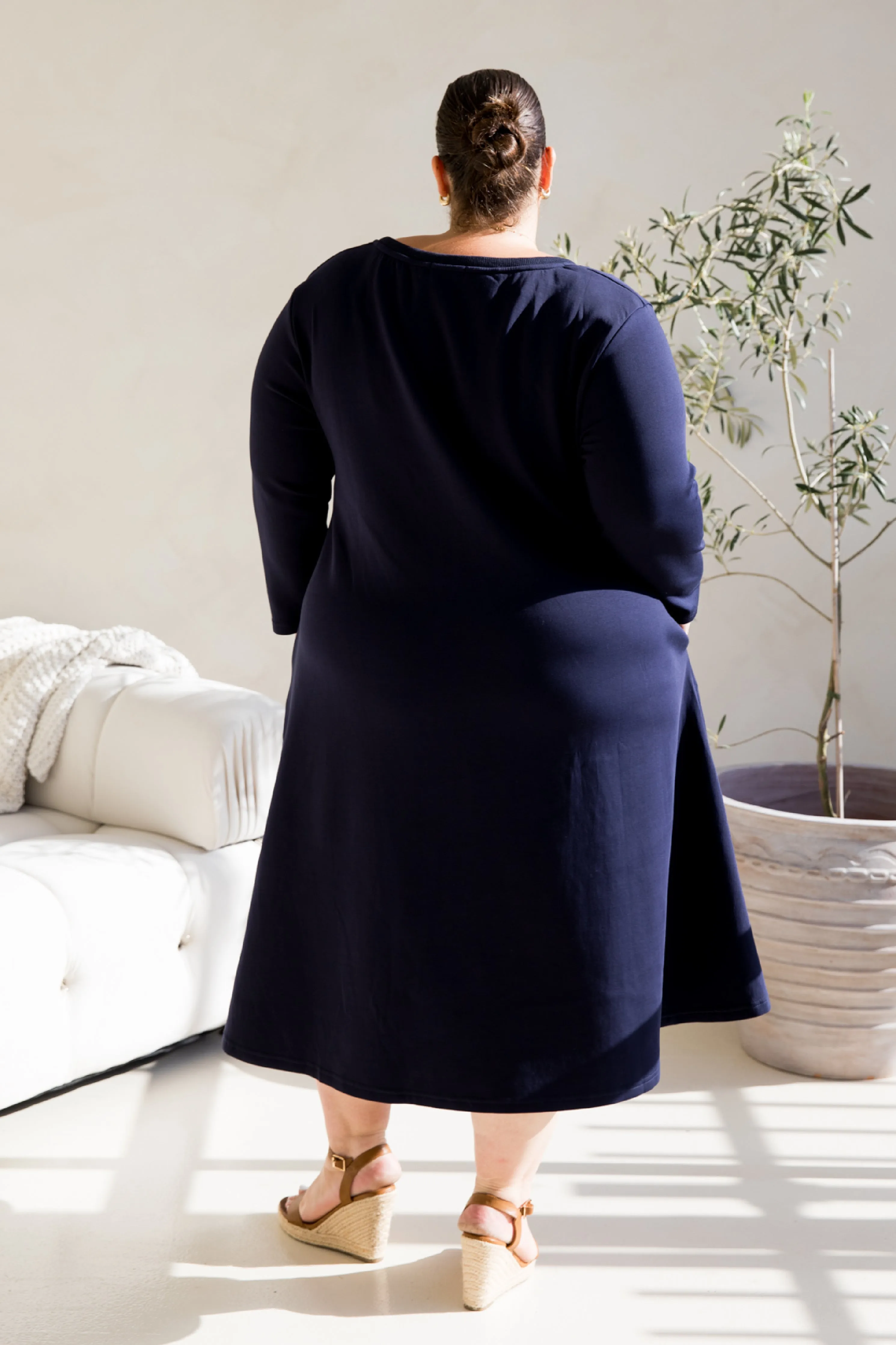 Luxe Cosy Dress | Midnight Navy | FINAL SALE