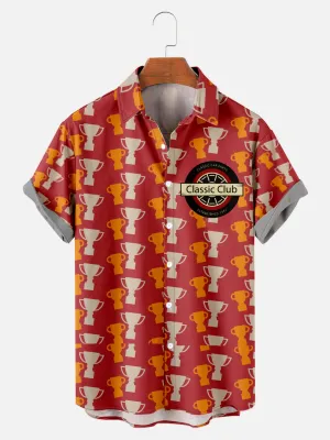 Men's Classic Car Club Trophies Short Sleeve Shirt