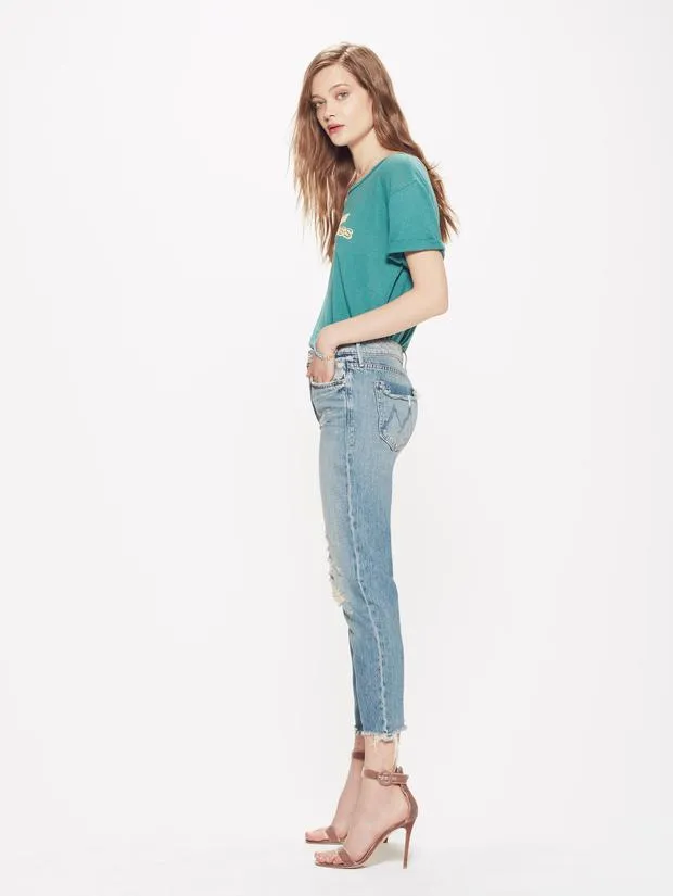 MOTHER - Cardinal Sinner Ankle Skinny Jeans in Saving Grace