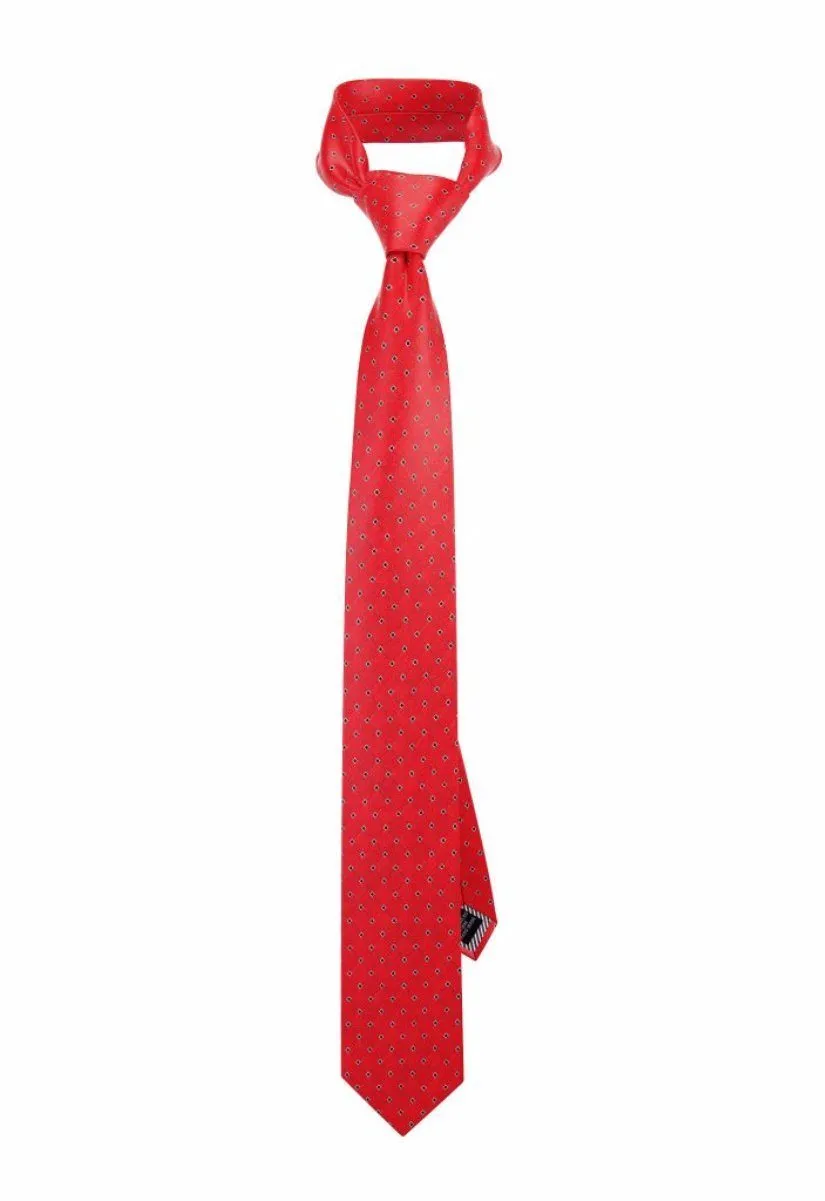 Phoenix Red Dotted Traditional Tie