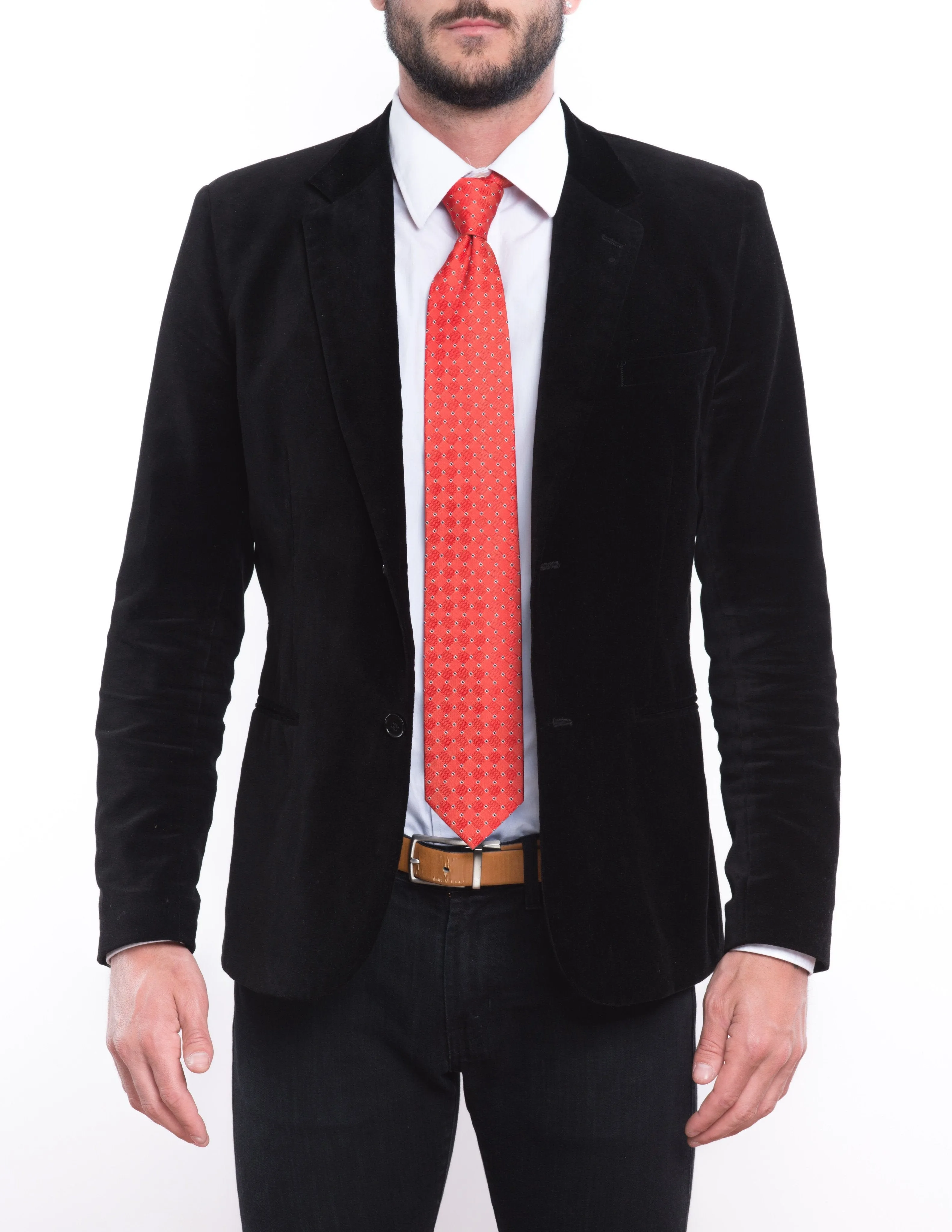 Phoenix Red Dotted Traditional Tie