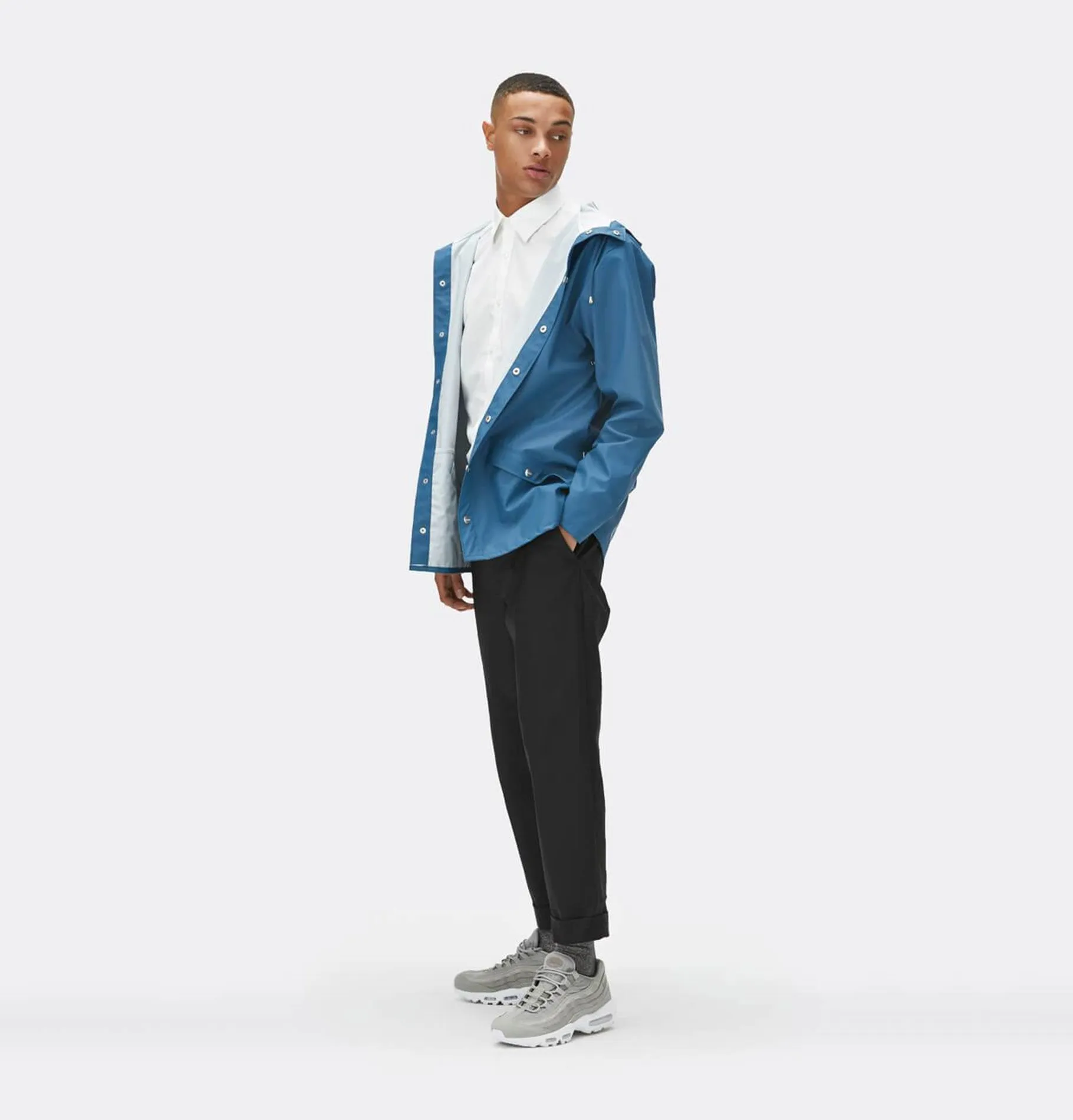 RAINS Classic Jacket - Faded Blue – Unisex