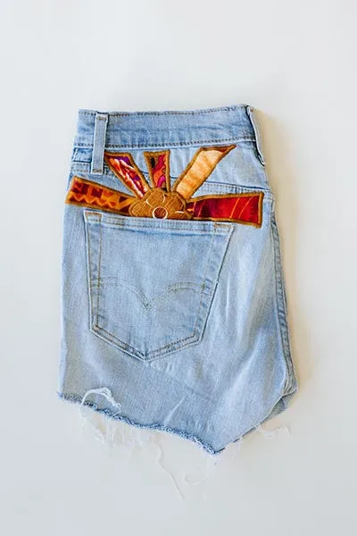 Sun Pocket Upcycled Levi's Shorts - #12