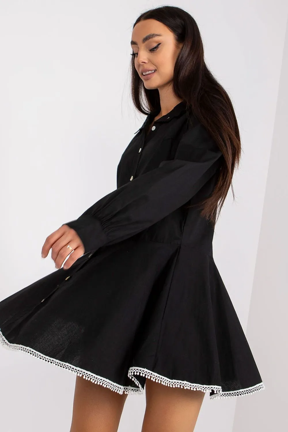 TEEK - Oversized Button Appropriate Dress