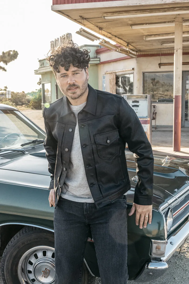 The Blade - Coated Black Raw 14oz Selvedge