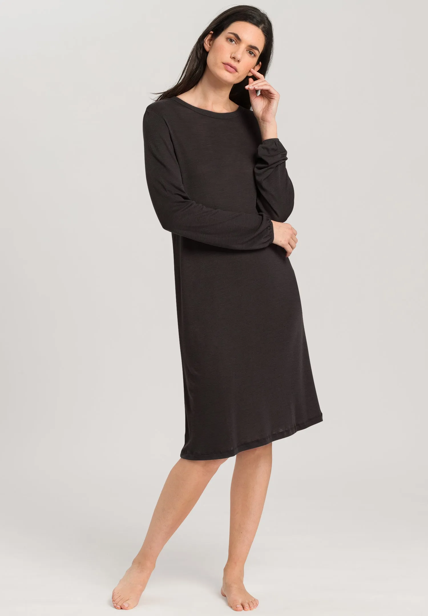 Woolen Sleep Wool Blend Nightgown | Raku Melange 76928-2976